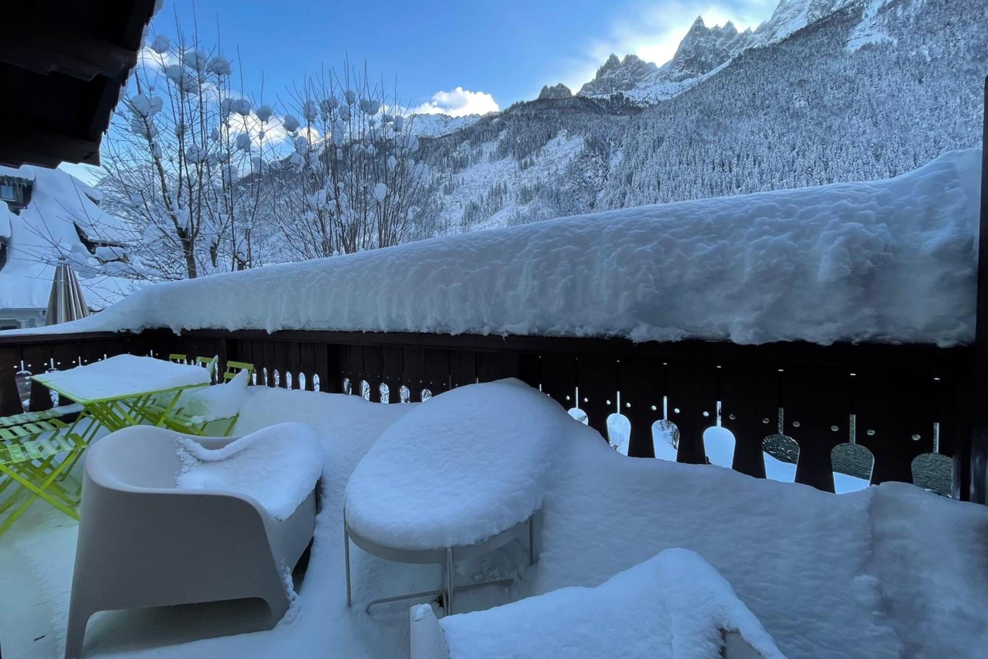 Mont Blanc View Apt In The Heart Of Chamonix Mont Blanc Exterior foto